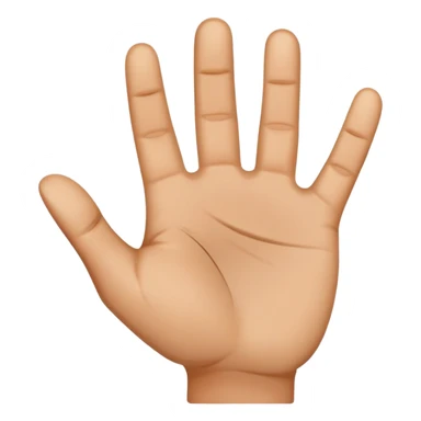 stop hand gesture with palm facing forward sticker