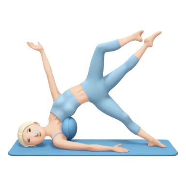 Pilates emoji sticker