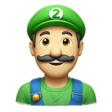 Luigi from Super Mario sticker