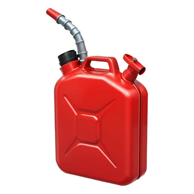 red gas can ios emoji with handle and cap 2d sticker
