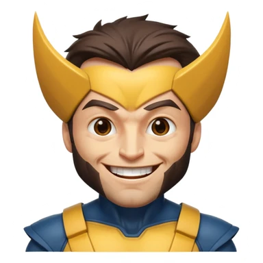 Wolverine is laughing  sticker