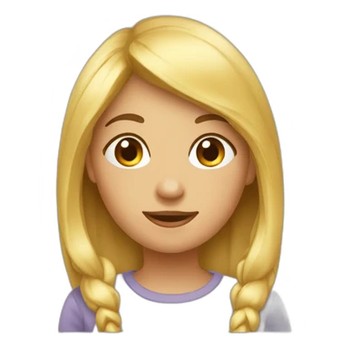 Fille pense à garçon sticker