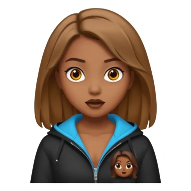 pretty long hair girl middle parted, amazed, good clothes, tanned, baddie, RELLY PREETY, BADDIE, DRESSED AS A BADDIE, LIGHT BROWN HAIR sticker