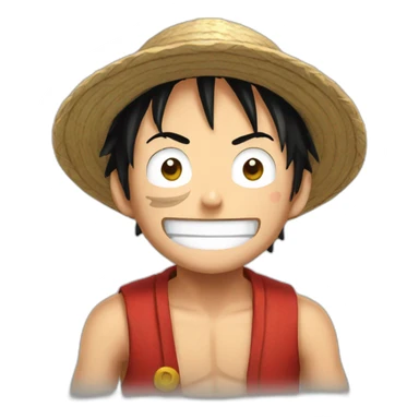 Emoji luffy sticker