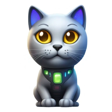 alpha cat sticker
