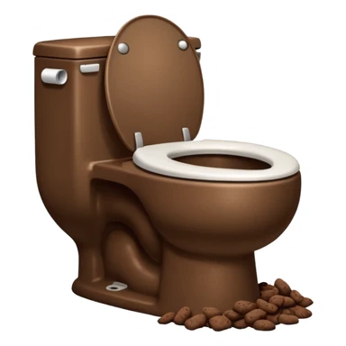 Poop with toilet sticker