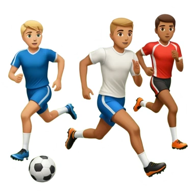 People playing football on the field sticker