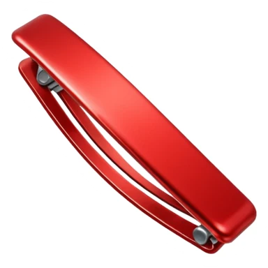 Red colour hairclip emoji sticker