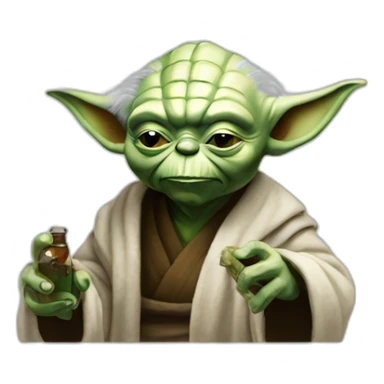 Yoda smoke sticker