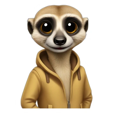 alcohol dependant meerkat sticker
