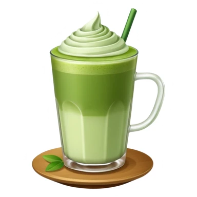 Matcha latte drink  sticker