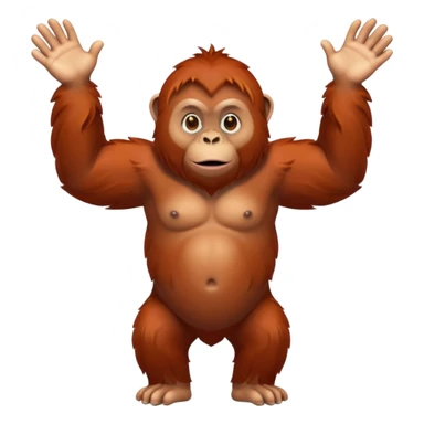 orangutan full body sticker