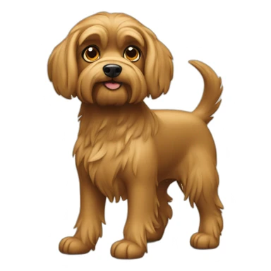 yorkshire dog with strong legs sticker
