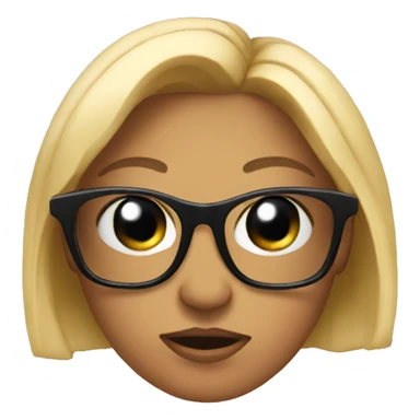 Tess judging you with sunglasses.  sticker