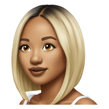 Hyper Realistic beautiful Karrueche Tran photo  sticker