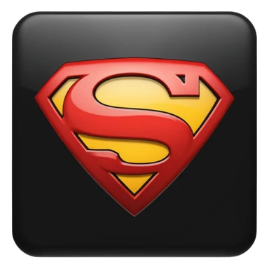 Superman Symbol batman v superman black sticker