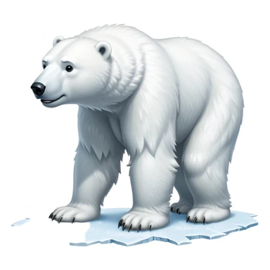 cinematic-polar-bear-realistic-full-body-standing-emoji,-massive-snowy-white-frame-lumbering-across-the-icy-tundra,-powerful-paws-pressing-into-the-frozen-ground,-head-tilted-dramatically,-thick-fur-dusted-with-ice-crystals,-simplified-yet-realistic-focused-features,-highly-detailed,-glowing-with-an-almost-sarcastic-glow

 sticker