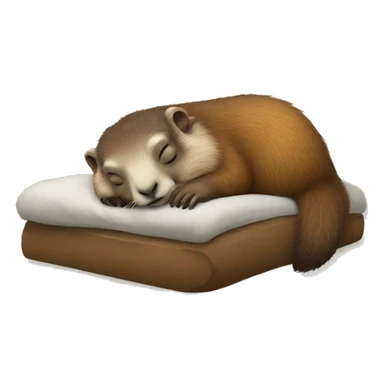 Marmotte sleeping sticker