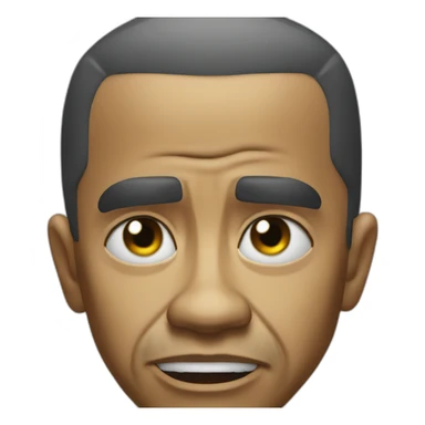 hyper realistic angry obama sticker