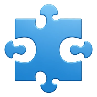 single jigsaw puzzle piece sticker