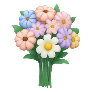Pastel flower bouquet  sticker