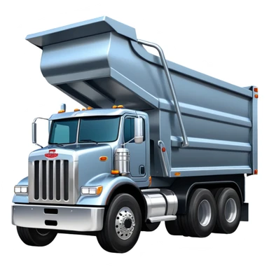 Peterbilt 18 wheeler dump truck sticker