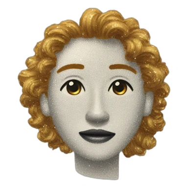 sparkles on pen and paper sticker