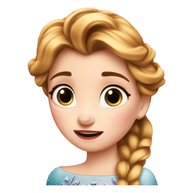anna frozen beso sticker