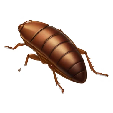 Cockroach snuggled in bed sticker