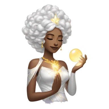 Divine feminine energy, something sparkly yet elegant sticker