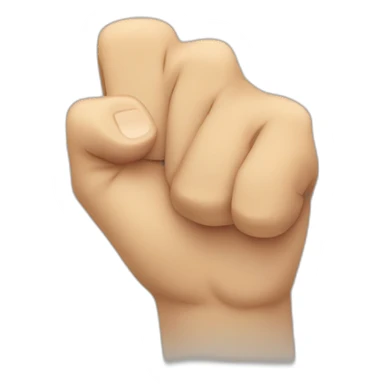fist but thumb passed through index finger to us sticker