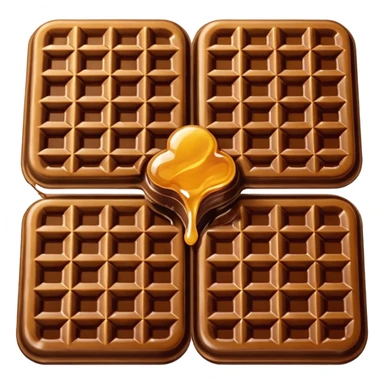 Chocolate waffle  sticker