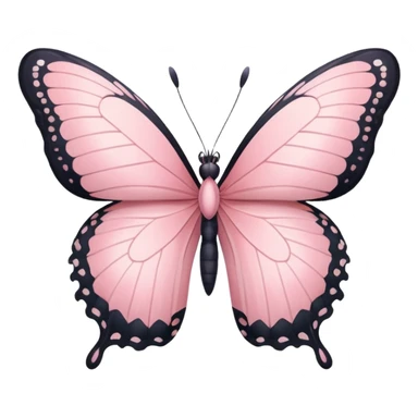 Pastel pink butterfly  sticker