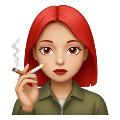 Emoji Smoking weed sticker