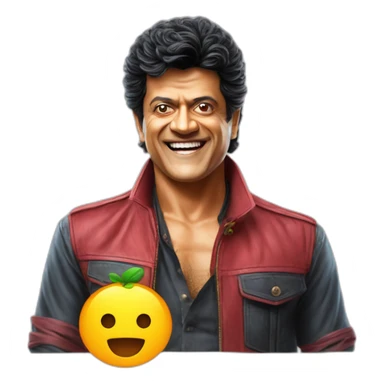 Shivaraj kumar Kannada actor with Om in background sticker