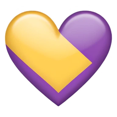 heart with nonbinary pride flag colors sticker