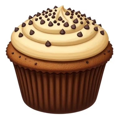 dark brown vanilla muffin chocolate sprinkles on top sticker