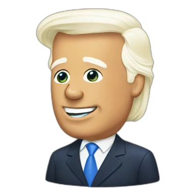 trump biden sticker