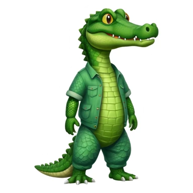 Alligator with baggy pants sticker