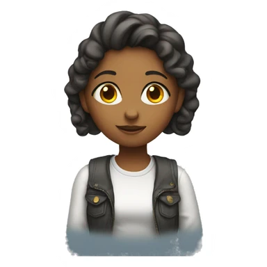 girl getting an idea sticker