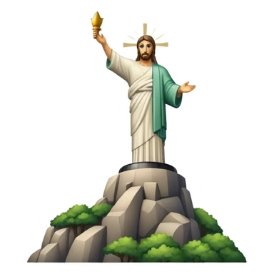 Christ the Redeemer, no frame sticker