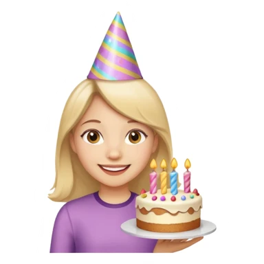 Birthday girl wish sticker