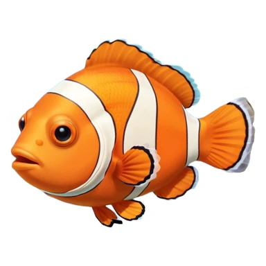 Clown fish in coral in the aquarium sticker