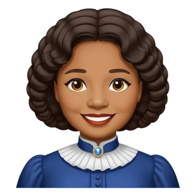 Madam C.J. Walker with dark brown hair sticker