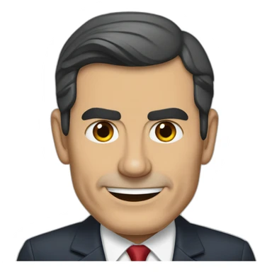 Presidente del gobierno español Pedro Sánchez de rodillas sticker