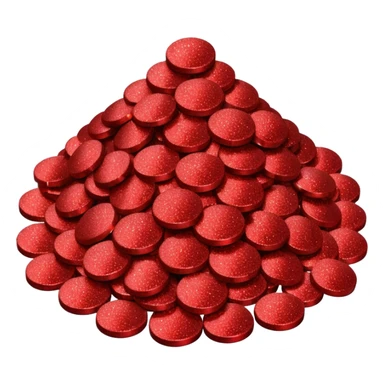 red glitter dislike sticker