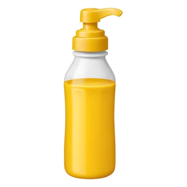 Mustard bottle sticker