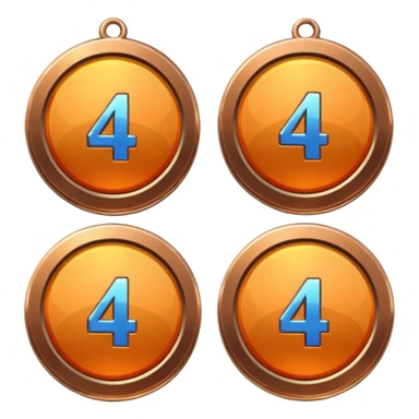 4th place medals sticker