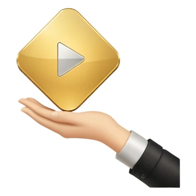 flexing youtube golden play button sticker
