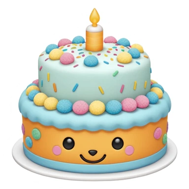 Jellycat stuffed animal cake sticker